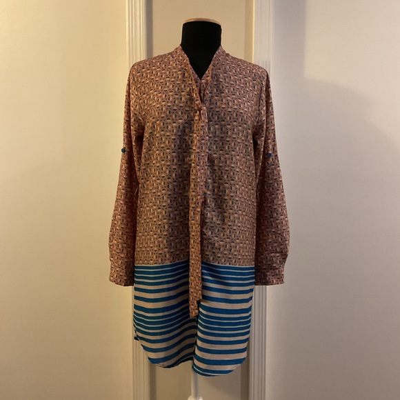 ☀️ Collective Concepts Roll Tab Shirt Dress Size Small - Picture 1 of 6